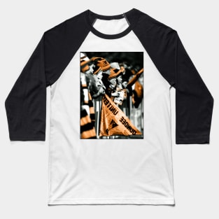 Tangerine and black United fans Baseball T-Shirt